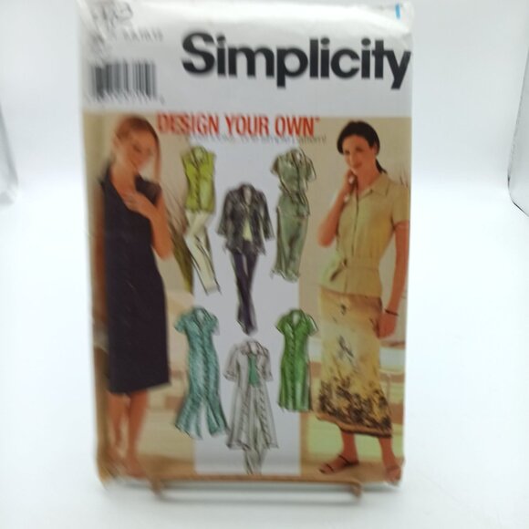 UNCUT Simplicity 7162 Vintage Sewing Pattern For Womens Dress & Jacket - Picture 1 of 2